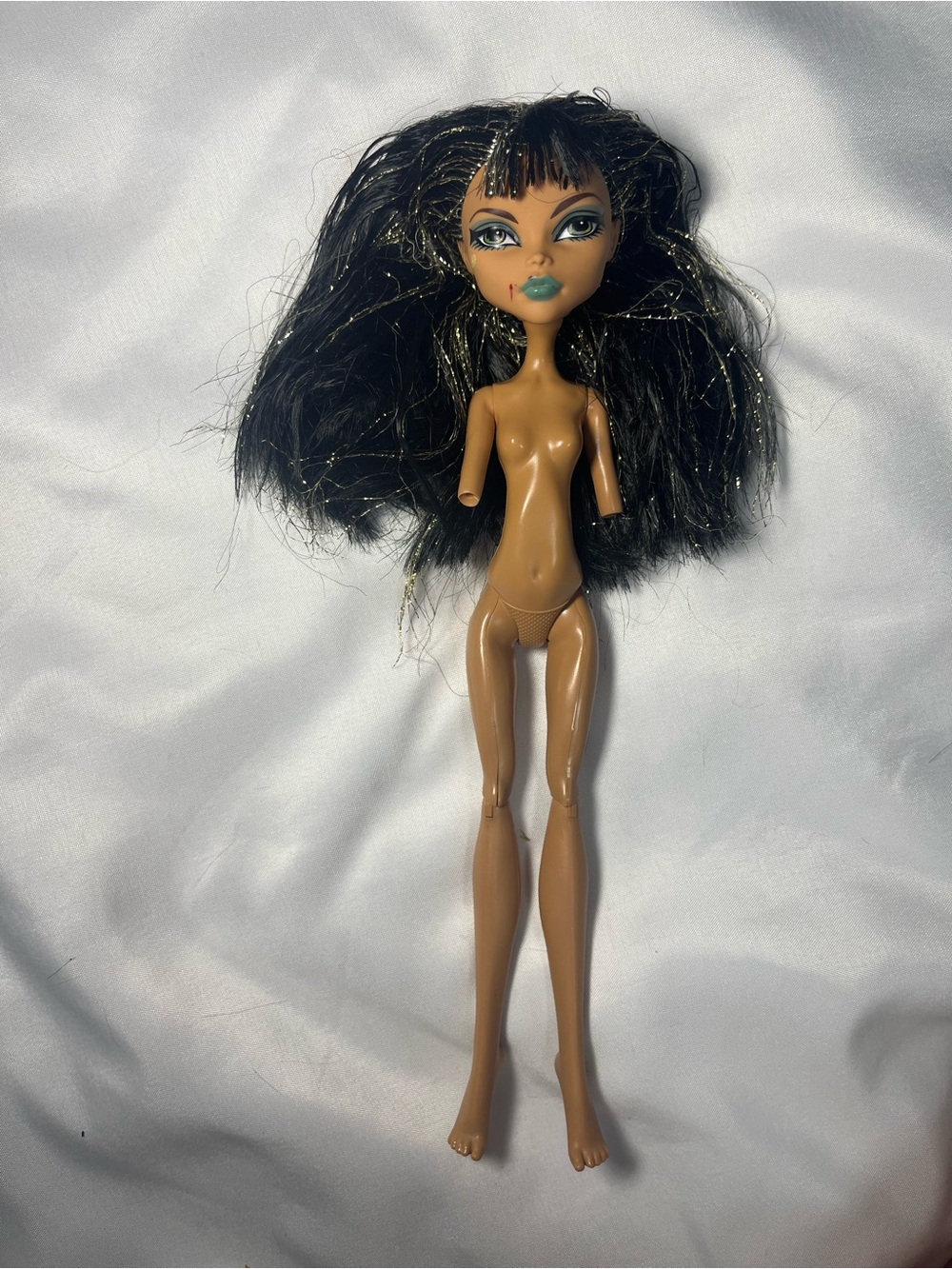 Monster High Gloom Beach Cleo De Nile Nude Doll No Hands Forearms Mattel
